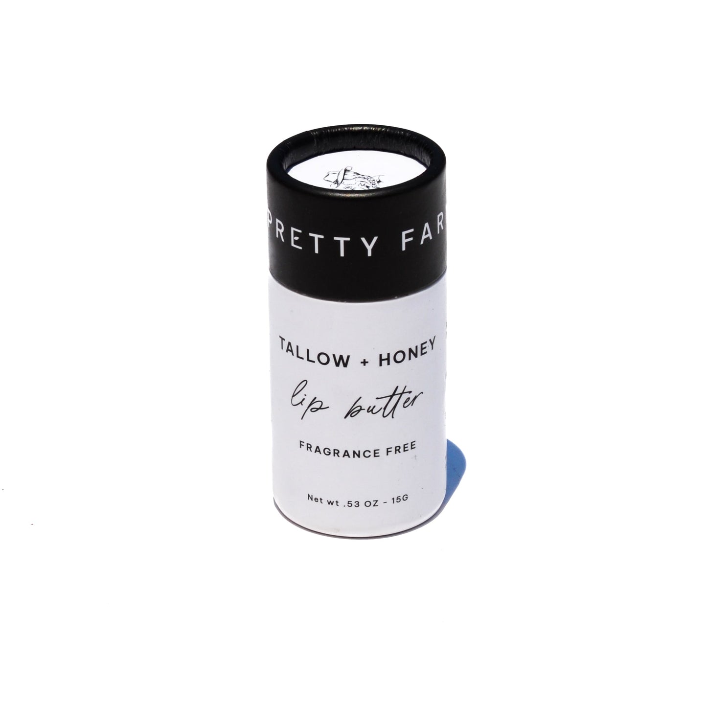 Fragrance Free Tallow + Honey Lip Butter | Eco-Friendly Travel Tube Pretty Farm Girl
