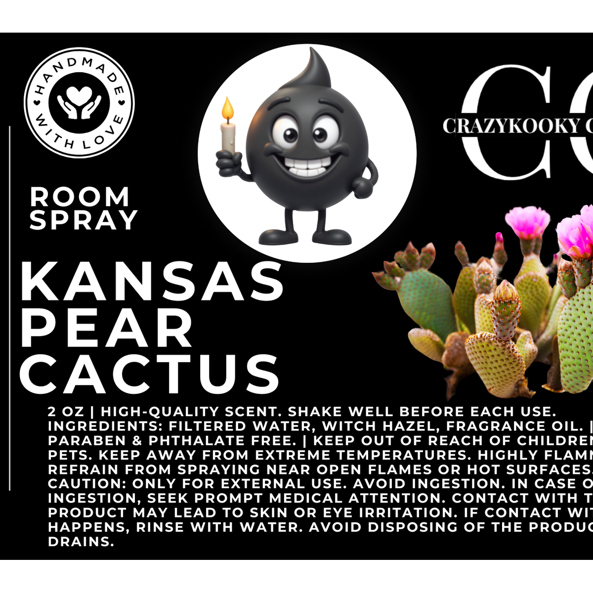 KANSAS PEAR CACTUS - Room Spray, 2oz