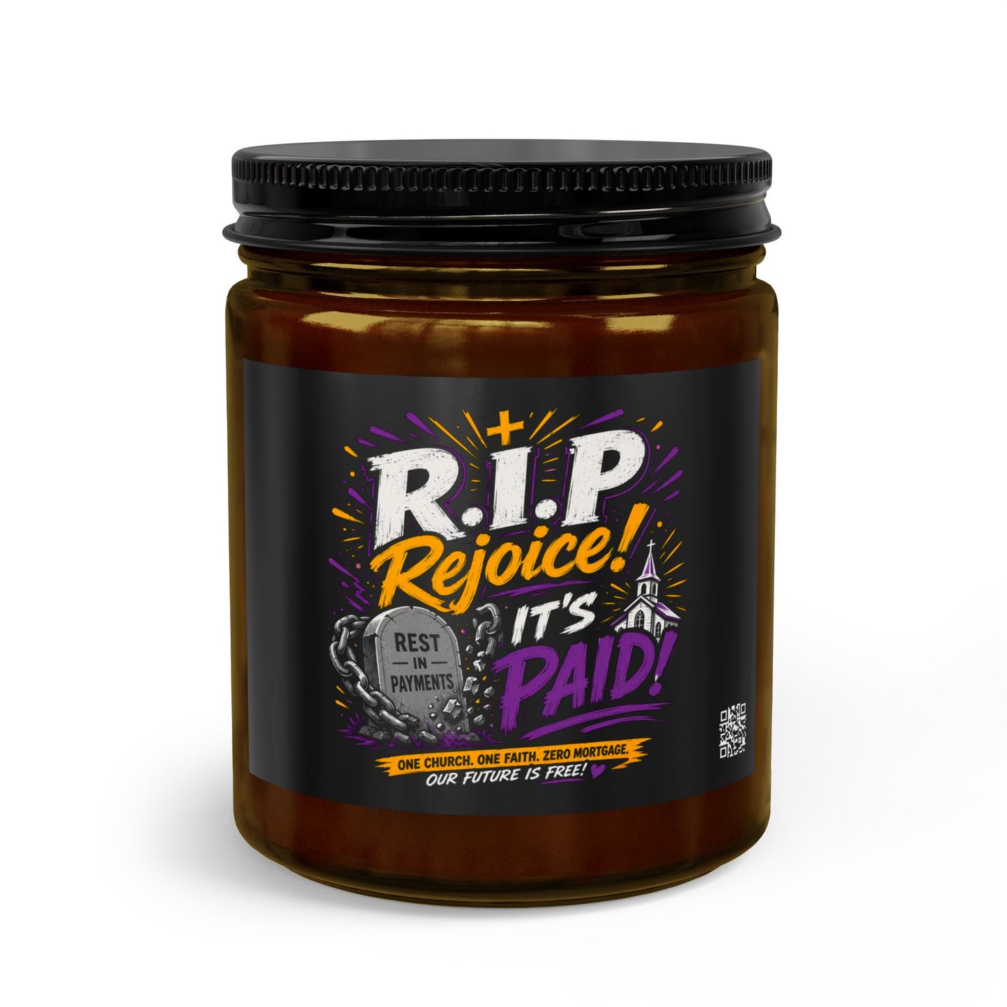 R.I.P Rejoice! It's Paid! Candle Set with Matches and Wick Trimmer
