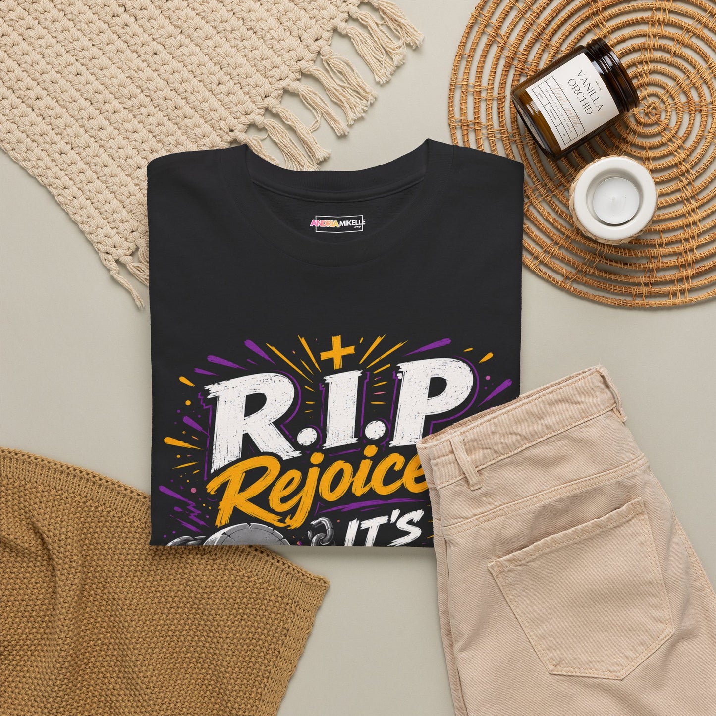 R.I.P Rejoice! It’s Paid! T-Shirt — Christian Graphic Tee