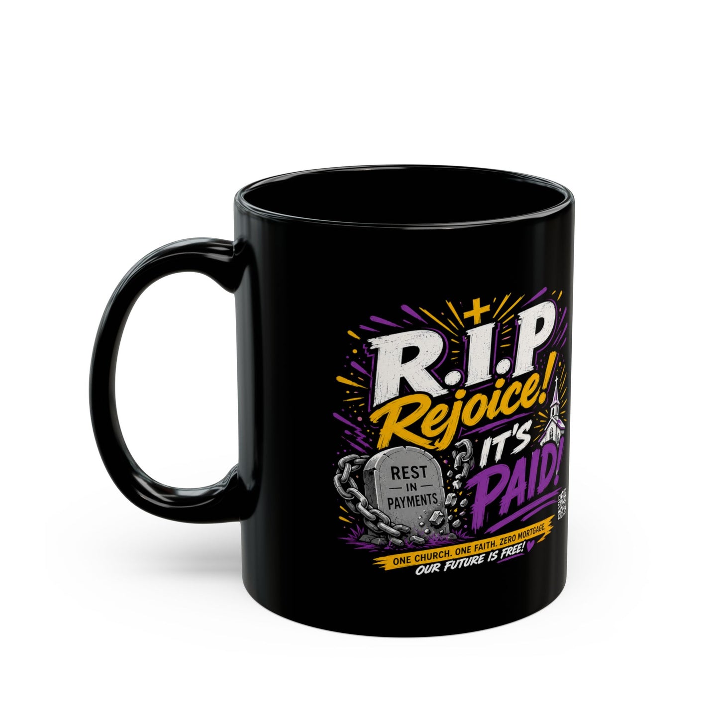 R.I.P Fundraiser Coffee Mug – Faith-Based Church Fundraising Gift (11oz & 15oz)