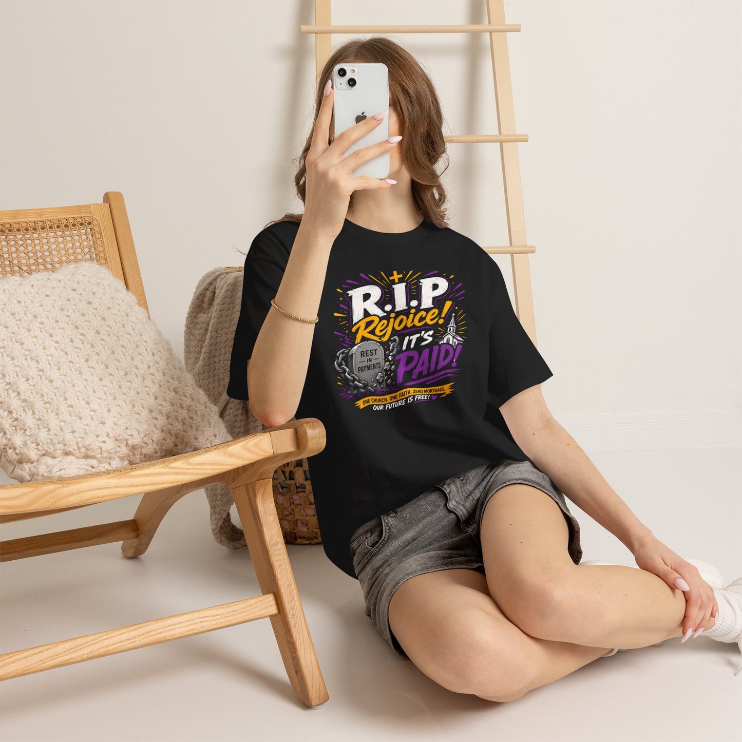 R.I.P Rejoice! It’s Paid! T-Shirt — Christian Graphic Tee