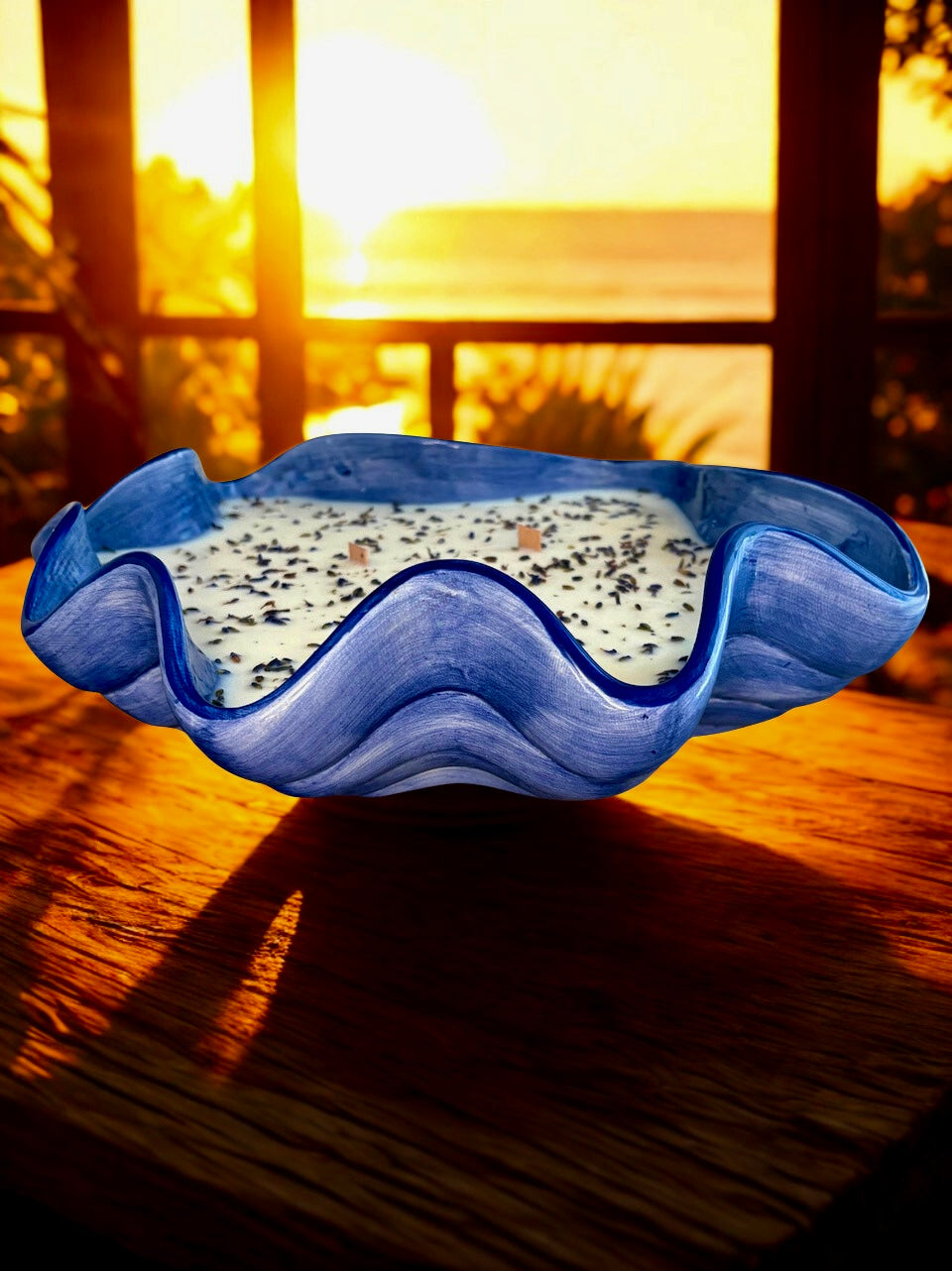 Luxury Sea Shell Inspired Candle